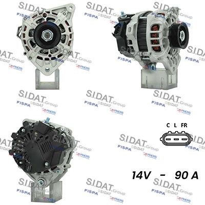 SIDAT Alternátor A12VA0819A2 SIDAT Alternátor HYUNDAI A12VA0819A2