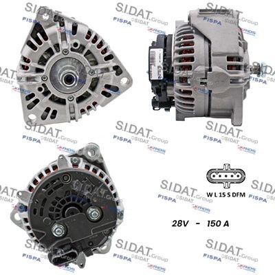 SIDAT Alternateur A24BH0138 A24BH0138 Alternateur MERCEDES-BENZ CLS SIDAT