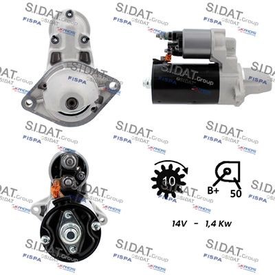 SIDAT Motorino avviamento S12BH0075A2 S12BH0075A2 costo Motorino avviamento PEUGEOT BOXER SIDAT