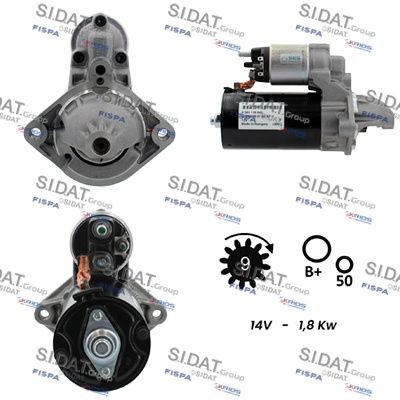SIDAT Démarreur S12BH0090 Démarreur SIDAT Série 5 S12BH0090 pas cher
