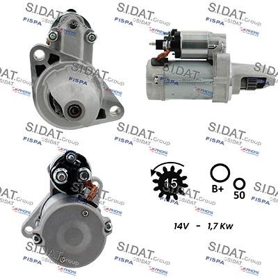 SIDAT Motorino avviamento S12DE0359A2 S12DE0359A2 costo Motorino avviamento SIDAT MERCEDES-BENZ Classe C