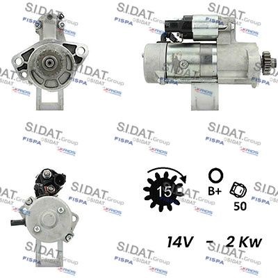 SIDAT Starter S12DE0449A2 Starter SIDAT 944 S12DE0449A2 billige