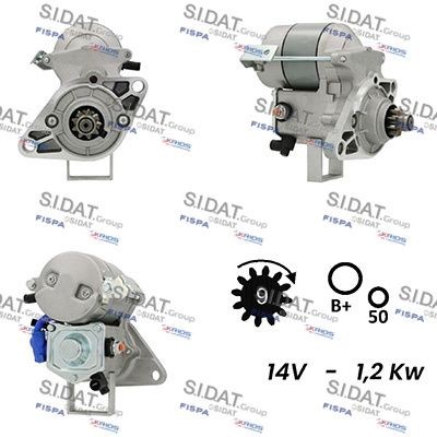 SIDAT Starter S12DE0512A2 S12DE0512A2 SIDAT Startmotor Honda billig