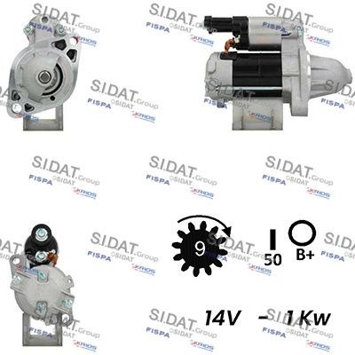 SIDAT Starter S12DE0515A2 S12DE0515A2 Starter SIDAT HONDA JAZZ