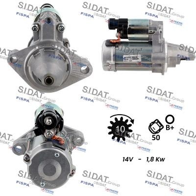 SIDAT Starter S12DE0526 Starter SIDAT Honda JAZZ S12DE0526