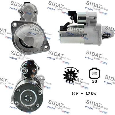 SIDAT Motorino avviamento S12DR0415A2 S12DR0415A2 costo Motorino avviamento HYUNDAI GALLOPER SIDAT