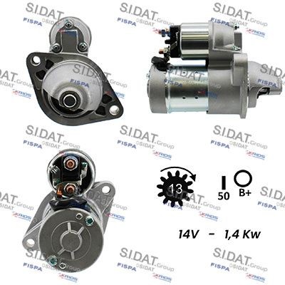 SIDAT Starter S12HT0037 Startmotor SIDAT JAZZ S12HT0037 billig