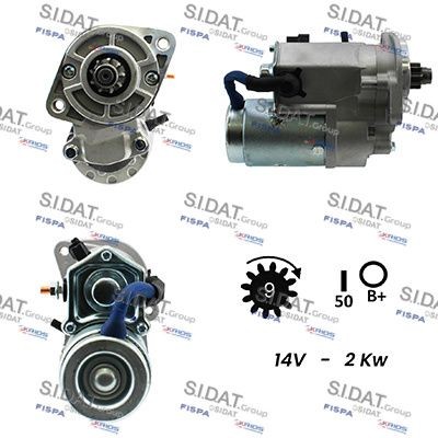 SIDAT Motorino avviamento S12HY0109A2 S12HY0109A2 Motorino avviamento HYUNDAI GALLOPER SIDAT costo