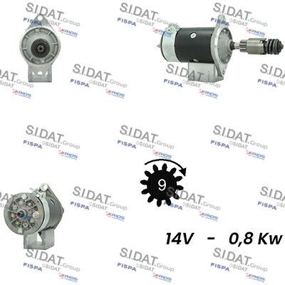 SIDAT Starter S12LU0456A2 SIDAT S12LU0456A2 Starter TR 5 (250) originale pris