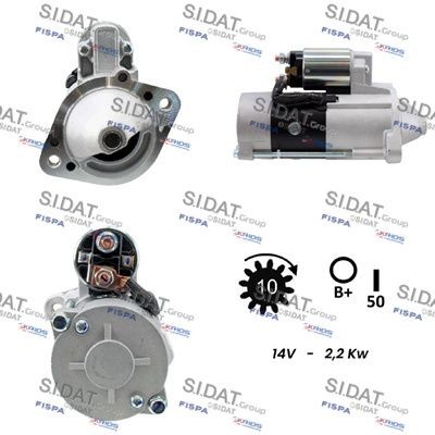 SIDAT Motorino avviamento S12MH0085A2 SIDAT S12MH0085A2 Motorino avviamento