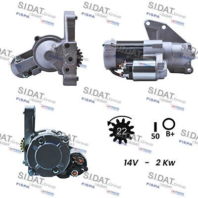 SIDAT Startmotor S12MH0110A2 S12MH0110A2 SIDAT Startmotor Mitsubishi goedkoop