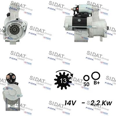 SIDAT Motorino avviamento S12MH0548A2 SIDAT S12MH0548A2 Motorino avviamento H100 Pick-up prezzo