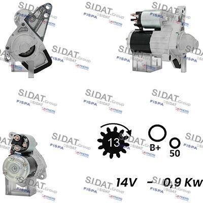 SIDAT Motorino avviamento S12MH0689A2 S12MH0689A2 costo Motorino avviamento NISSAN QASHQAI SIDAT