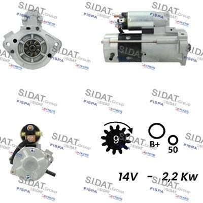 SIDAT Starter S12MH0781 S12MH0781 SIDAT Startmotor Mitsubishi billige
