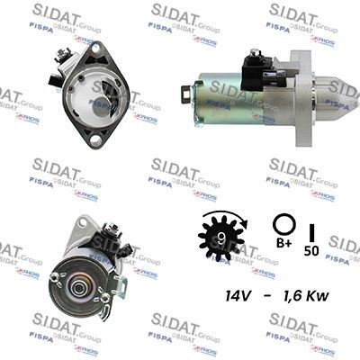 SIDAT Starter S12MT0201A2 Starter SIDAT JAZZ S12MT0201A2 billig