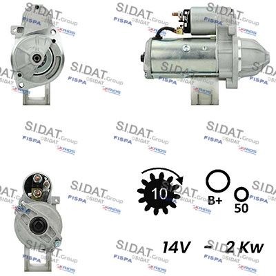 SIDAT Démarreur S12VA0010 S12VA0010 Starter MERCEDES-BENZ CLA SIDAT