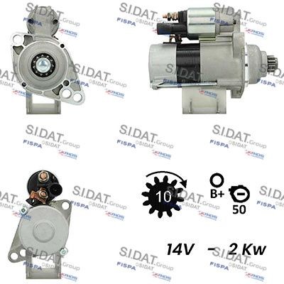 SIDAT Motor de arranque S12VA0015A2 Motor de arranque SIDAT LUPO S12VA0015A2 baratos
