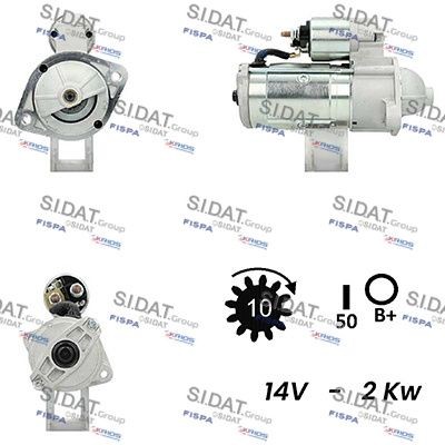 SIDAT Starteris S12VA0024A2 S12VA0024A2 SIDAT Starteris Mitsubishi lēti