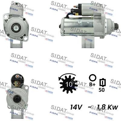 SIDAT Motor de arranque S12VA0027A2 Motor de arranque SIDAT LUPO S12VA0027A2 baratos