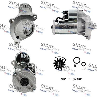 SIDAT Motorino avviamento S12VA0035A2 S12VA0035A2 Motorino avviamento SIDAT PEUGEOT BOXER costo