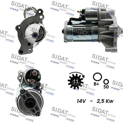 SIDAT Motorino avviamento S12VA0114A2 S12VA0114A2 costo Motorino avviamento SIDAT PEUGEOT BOXER