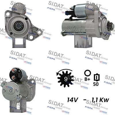 SIDAT Motorino avviamento S12VA0115A2 S12VA0115A2 costo Motorino avviamento FORD TRANSIT SIDAT