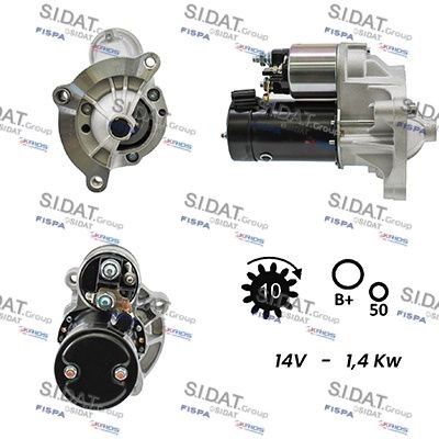 SIDAT Starteris S12VA0433A2 SIDAT Starteris MITSUBISHI S12VA0433A2