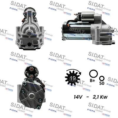 SIDAT Motorino avviamento S12VS0032A2 S12VS0032A2 Motorino avviamento SIDAT FORD TRANSIT costo