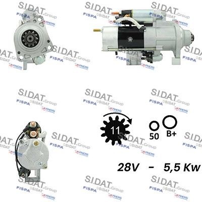 SIDAT Starter S24MH0077A2 S24MH0077A2 Starter SIDAT VOLVO XC70