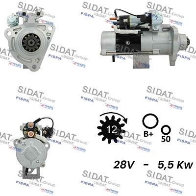 SIDAT Starter S24MH0109 Starter SIDAT Volvo XC70 S24MH0109