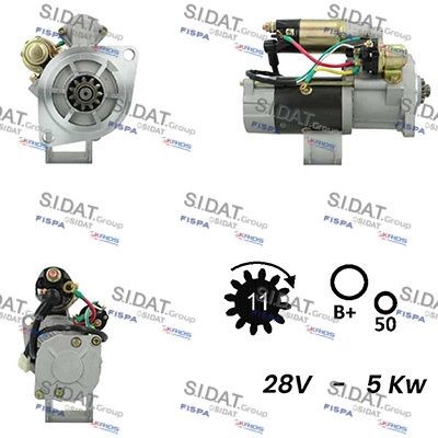 SIDAT Starter S24MH0138A2 Starter motor SIDAT GRANDIS S24MH0138A2 billig
