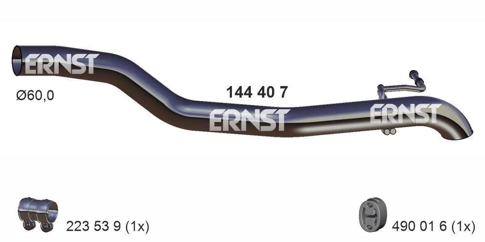 Tuyau d'échappement ERNST 144407 ERNST 144407 Tube d'échappement Volkswagen PASSAT 2018