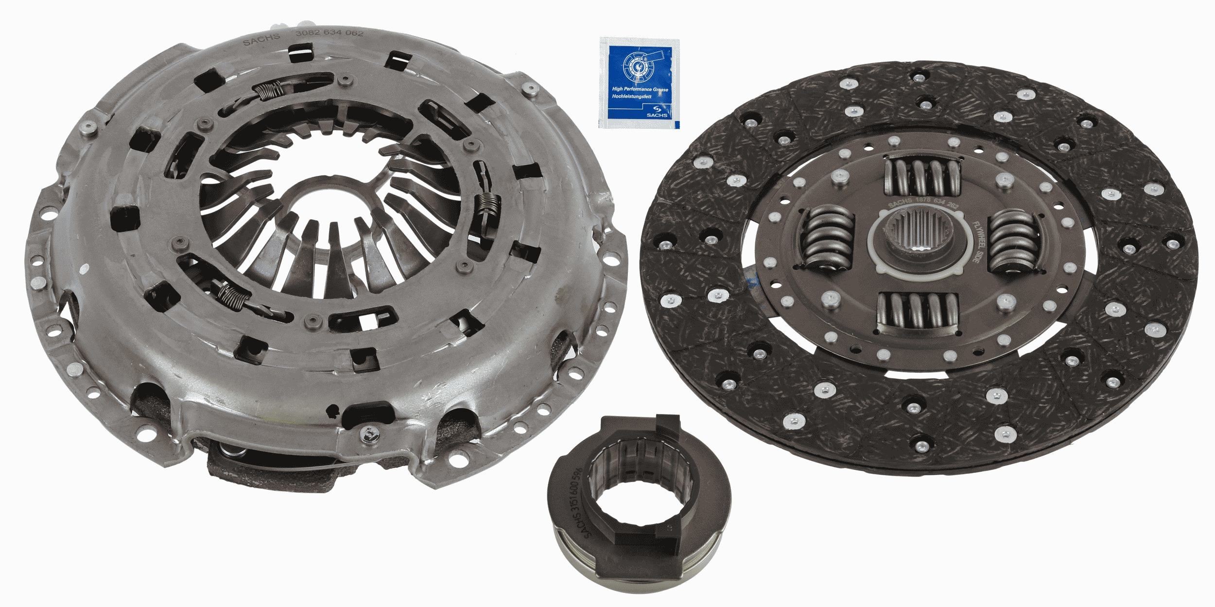 SACHS Kupplungssatz 3000 951 662 SACHS 3000 951 662 Kupplungssatz MAZDA 6 Limousine (GJ, GL) 2.2 D (GJ2FP) 175 PS 2016