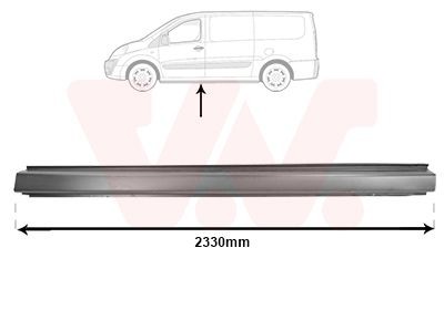 VAN WEZEL Sottoporta 1612103 Lamiera ingresso abitacolo Peugeot VF3V_ 1612103 VAN WEZEL