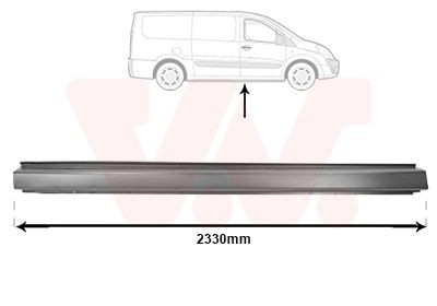 VAN WEZEL Sottoporta 1612104 Sottoporta Peugeot VF3V_ 1612104 VAN WEZEL