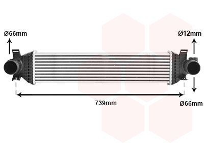 VAN WEZEL Vahejahuti 18014709 Intercooler VAN WEZEL Ford FOCUS 18014709