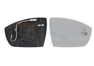 Speilglass, ytterspeil VAN WEZEL 1802836 VAN WEZEL 1802836 Speilglass foran venstre høyre Ford ECOSPORT 2009