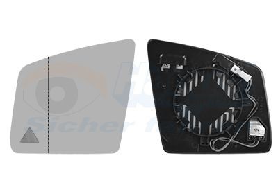 VAN WEZEL Backspegelglas 2940837 VAN WEZEL 2940837 Backspegelglas Mercedes X164 original