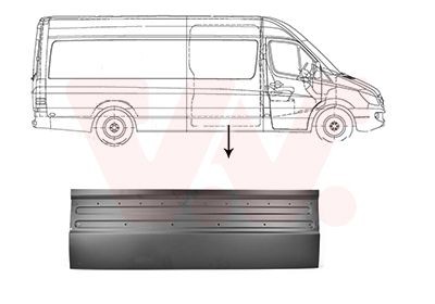 VAN WEZEL Sdovägg 3077174 VAN WEZEL 3077174 sidovägg Jeep Wrangler YJ pris