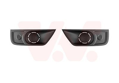 VAN WEZEL Ventilasjonsgitter 4399598 pris Tåkelys deksel Renault JL 4399598 VAN WEZEL