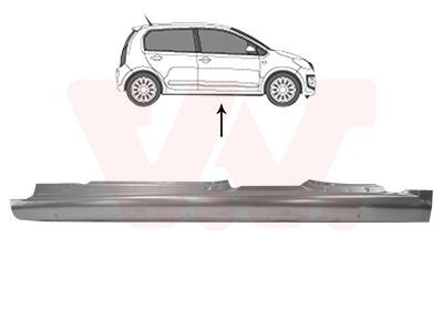 VAN WEZEL Rocker panel 5701104 VAN WEZEL 5701104 Octavia Saloon rocker panel replacement