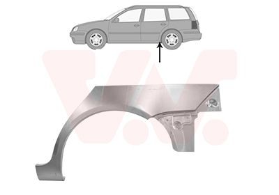 VAN WEZEL Passage de roue 5898147 VAN WEZEL 5898147 Passage de roue VW Golf 1k5 à un prix avantageux