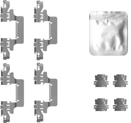 TEXTAR Jarrupalojen asennussarja 82557900 82557900 TEXTAR Tarvikesarja, jarrupala VW ID.5