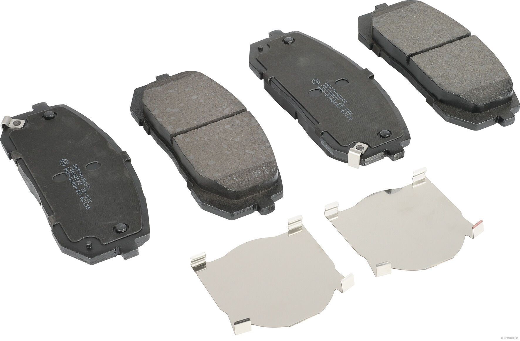 HERTH+BUSS JAKOPARTS Brake pad set J3600573 HERTH+BUSS JAKOPARTS J3600573 brake pads for AC ACECA