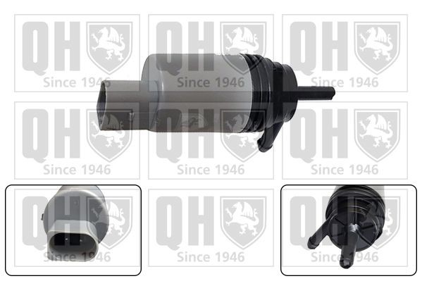 Water Pump, window cleaning QUINTON HAZELL QWP095 QUINTON HAZELL QWP095 Windscreen washer pump BMW X5 2011