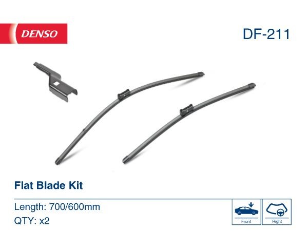 Wiper blade DENSO DF-211 DENSO DF-211 2014 Vauxhall MERIVA wiper blades