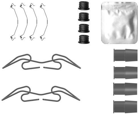MINTEX Kit de acessórios, pinça de travão MBA0134 MBA0134 Casquilhos de guia de pinça de travão SKODA SUPERB MINTEX