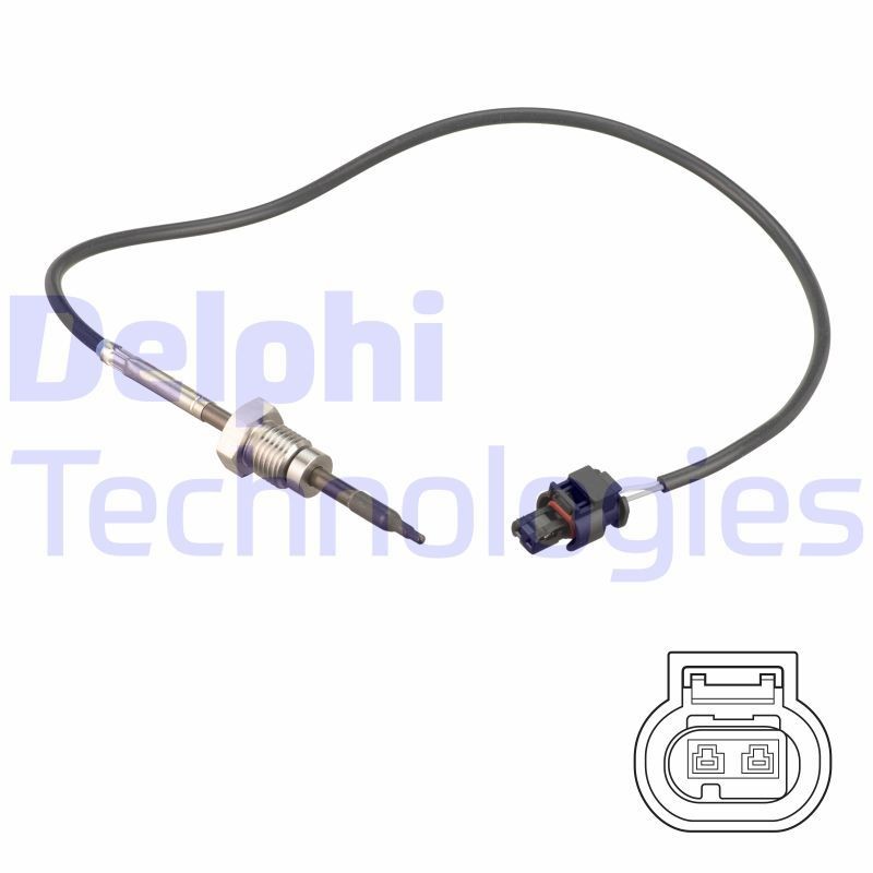 DELPHI Sensor, udstødningsgastemperatur TS30257 TS30257 DELPHI Temperaturføler Mercedes-Benz billig