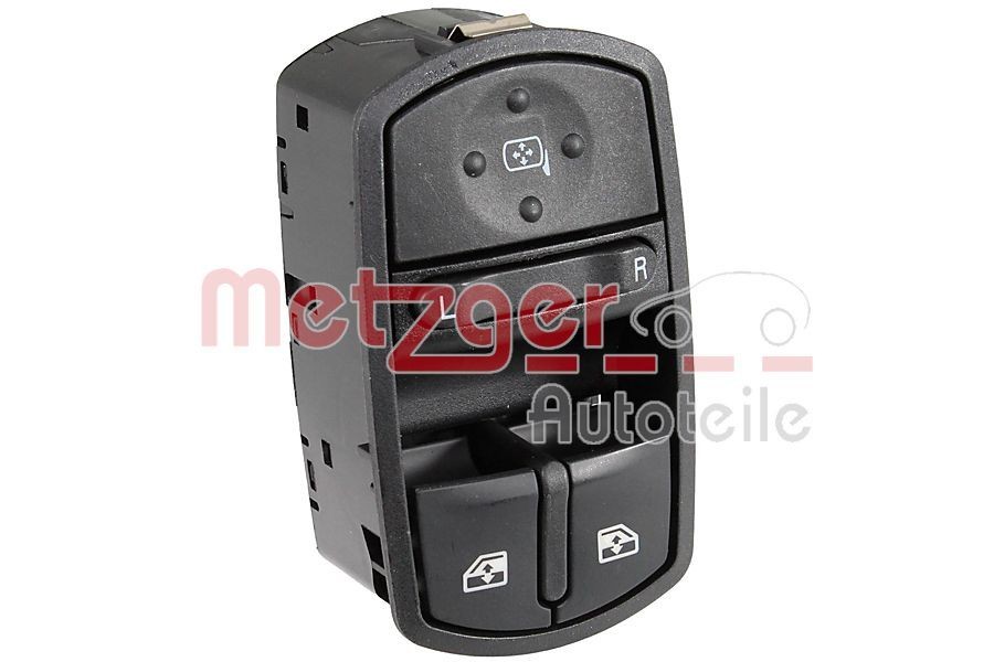 METZGER Brytare, fönsterhiss 0916984 METZGER 0916984 Elhiss strömställare Vectra Mk1 (B) CC (J96) original