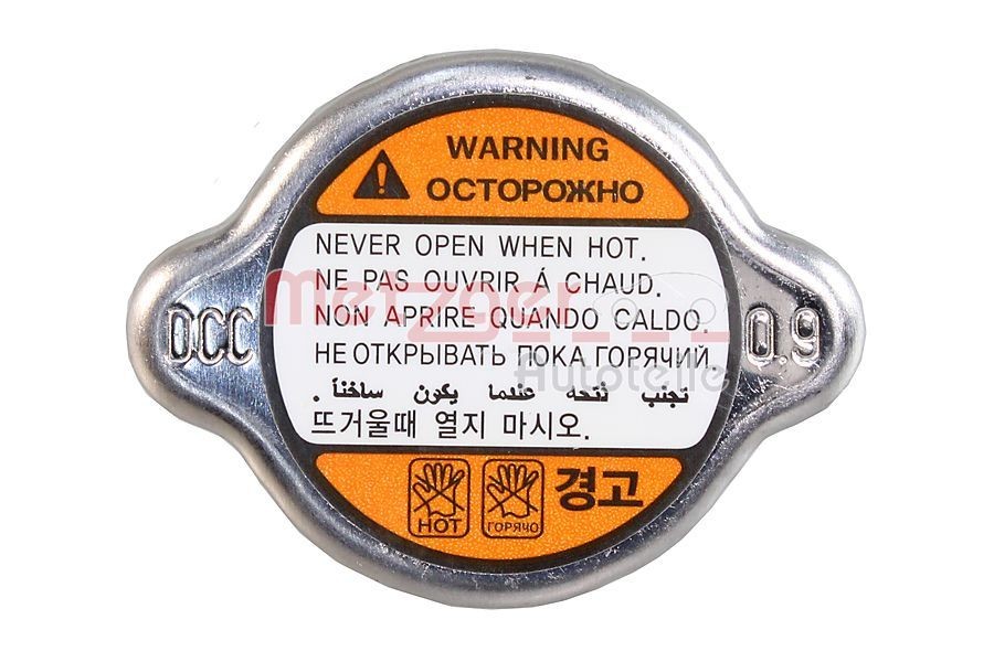 METZGER Vāciņš, Dzesēšanas šķidruma rezervuārs 2141039 METZGER 2141039 Dzesēšanas šķidruma vāks Kia Rio JB orģinālās cena